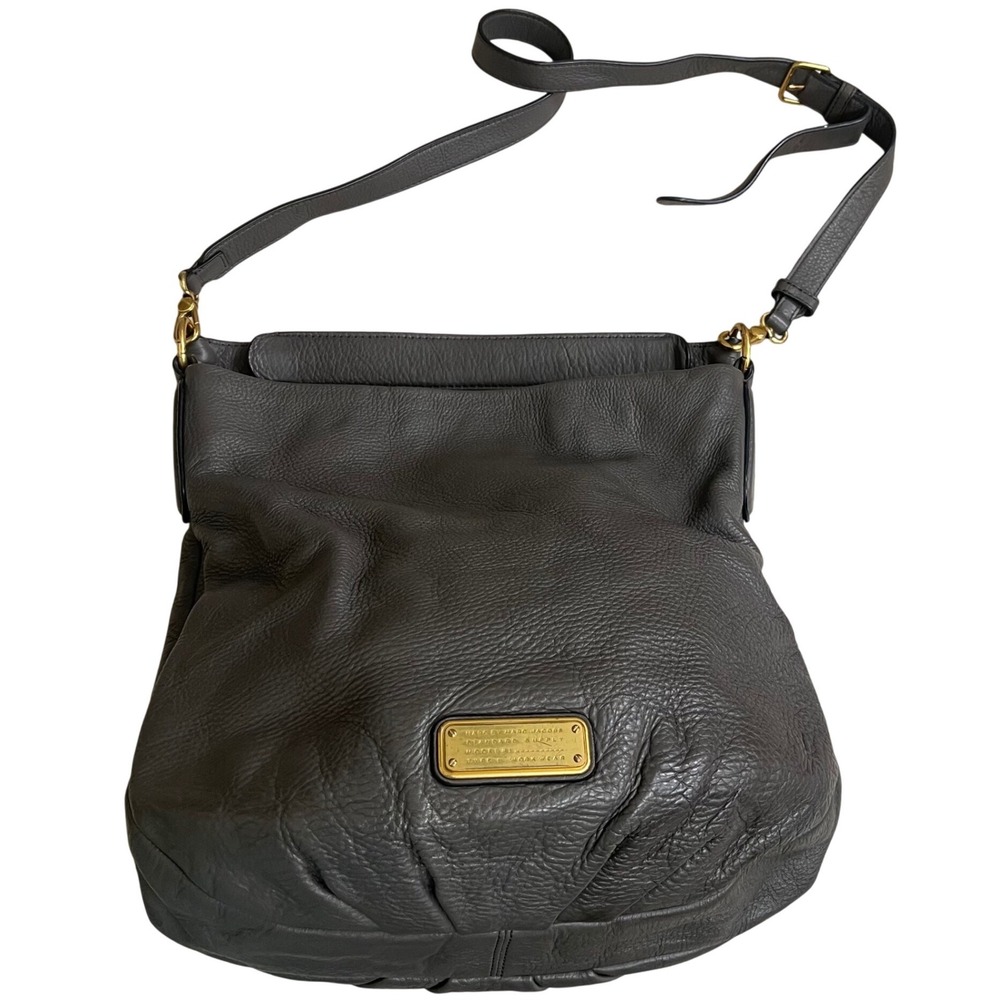 Marc by Marc Jacobs Classic Q hillier‎ cowhide pebbled Leather Crossbody Hobo